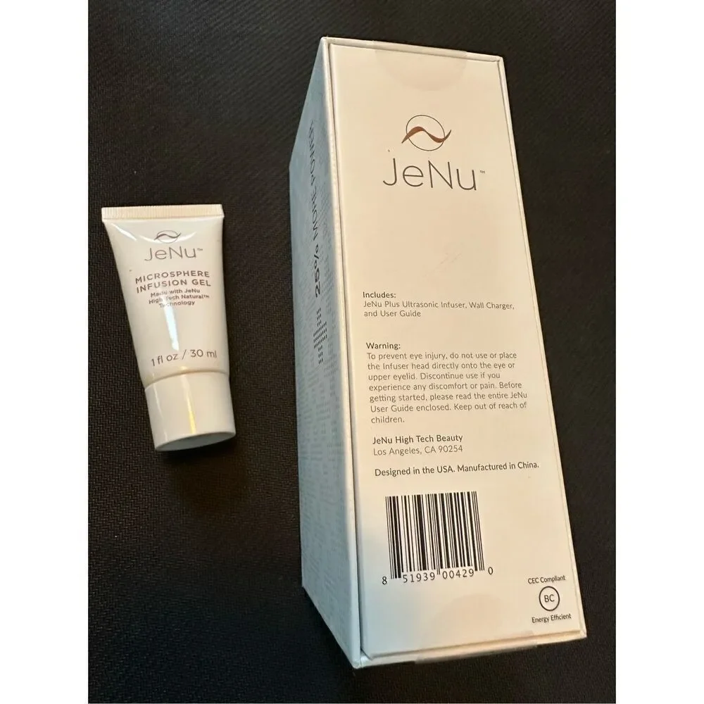 JeNu Plus Ultrasonic Infuser Anti Aging Device Face Massager gel Facial Skin Ti